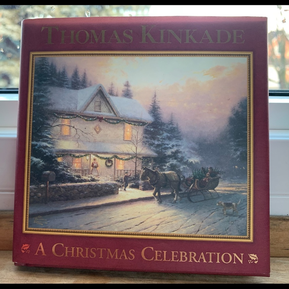 Thomas Kincade A Christmas Celebration small booklet paintings and sayings